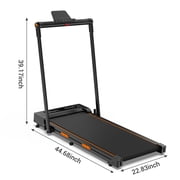 Walking Pad,Under Desk Treadmill for Home/Office, COFUNOK 2 in 1 Folding Treadmill 2.5HP with Remote,0.6-7.6mph