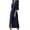 Navy, variant on Spring Dresses for Women Long Sleeve Linen Dress Bathrobe Style Lace Up Cardigan Dress