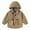 151# Khaki, variant on oqasdz Girls Jackets Boys Solid Color Fall Winter Hooded Jacket Trench Warm Coat Casual Outerwear Durable Top Jacket Outwear Size 2 Y-3 Y
