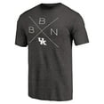 thumbnail image 2 of Men's Black Kentucky Wildcats Quad Tri-Blend T-Shirt, 2 of 3