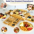 thumbnail image 7 of Varezza Extra Large Charcuterie Boards Gift Set - Marble Bamboo, 23 Accessories, Wedding Gifts, 7 of 7