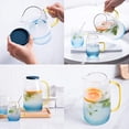 thumbnail image 4 of Glass Pitcher with Lid,Lemonade Pitcher,Tea Pitcher,Borosilicate Glass Carafe,for Hot and Cold Water, Drinks, Wine, Tea, 4 of 6