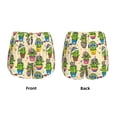 thumbnail image 3 of Pofeuu Cute Cartoon Cactus Print Women's Athletic Shorts Running Workout Shorts Tummy Control Quick Dry Gym Shorts with Pockets Double layer sports shorts-Small, 3 of 7