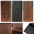 thumbnail image 3 of AOOOWER Men's 3D Alligator Wallet Bifold ID Card Holder Purse for Case Long Clutch Billf, 3 of 18