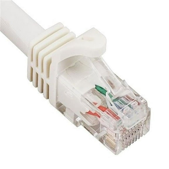 Sanoxy SNX-CBLR-C6110-8007 7 ft. Cat6a 600 MHz UTP Snagless Ethernet Network Patch Cable, White