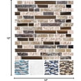 thumbnail image 5 of 10-Sheet Peel and Stick Wall Tile, Self-Adhesive Kitchen Backsplash in Sandstone (Thicker Design), 5 of 5
