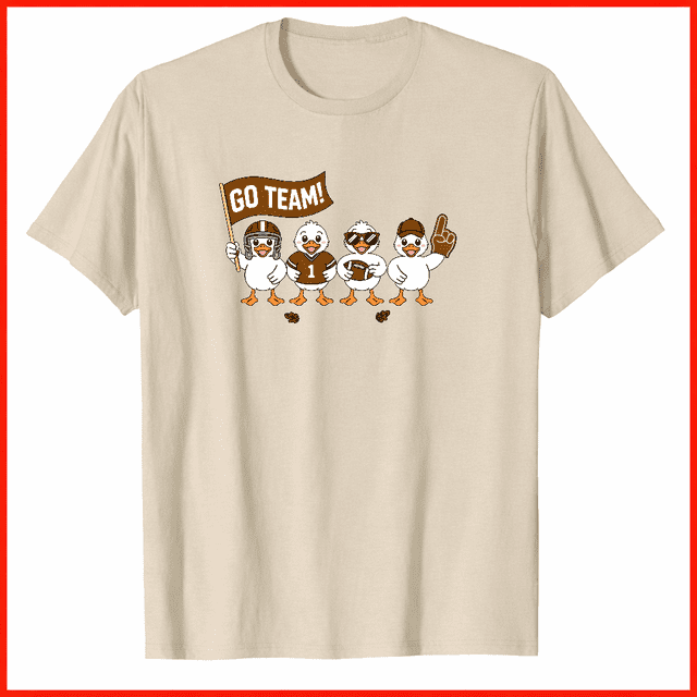 Go Team Duck Squad Mignon Football Assorti Style Graphique Familial Tee TopV13426, pour Unisexe jusqu'à 5TG