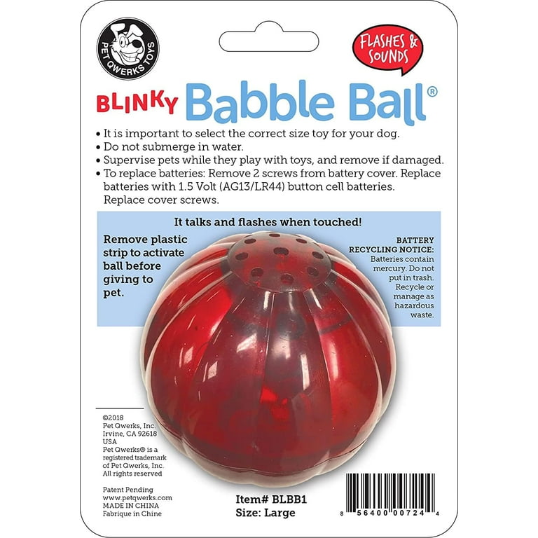 Babble ball store battery