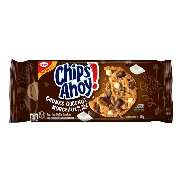 Biscuits aux pépites de chocolat Chips Ahoy! de Christie à morceaux de noix de coco