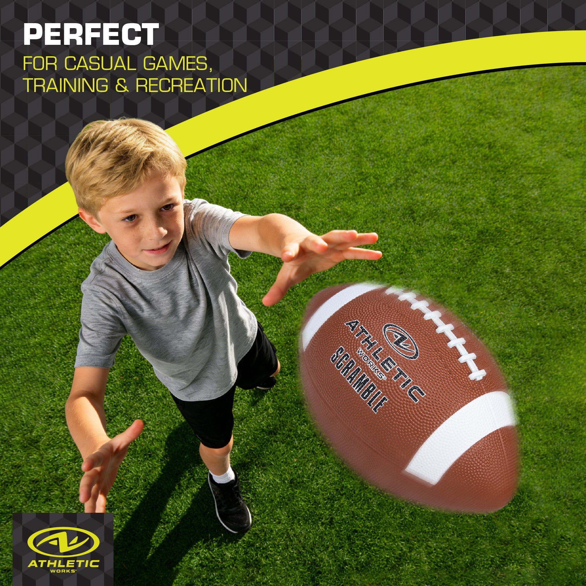 Athletic Works Scramble Series Football - Peewee for Ages 6 Years and Up