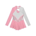 thumbnail image 4 of iEFiEL Kids Girls Tulle Figure Ice Roller Skating Ballet Dance Leotard Dress, 4 of 6