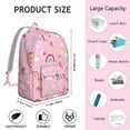 thumbnail image 5 of Fun Kawaii Animal Backpack&nbsp;- Playful Rainbow Sketch Graffiti Design Waterproof Laptop Backpack for Teens, Spacious College Bookbag with Reinforced Straps & Side Pockets, 5 of 5