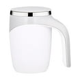 thumbnail image 2 of LOVIVER Self Mixing Coffee Cup Coffee Mug Shaker Cups for Travel Office Birthday Gift white with cable, 2 of 8