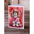 thumbnail image 2 of Cavalier Spaniel My Valentine Greeting Cards Pack of 8 7 in x 5 in, 2 of 3
