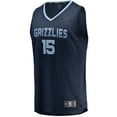 thumbnail image 2 of Men's Fanatics Brandon Clarke Navy Memphis Grizzlies Fast Break Replica Jersey - Icon Edition, 2 of 6