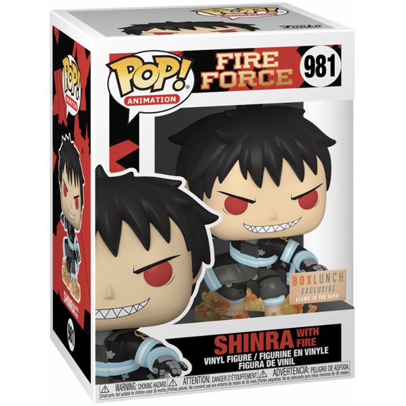 Collectible Funko POP! Animation: Fire Force - Shinra w/ Fire (GiTD)(BoxLunch) #981