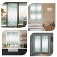 thumbnail image 7 of Teal Eucalyptus Leaves Window Privacy Film, Spring Floral Summer Botanical Static Cling UV Sun Blocking Heat Control Window Tint, Non-Adhesive One Way Windows Privacy Cover 17.7''x78.7'', 7 of 7