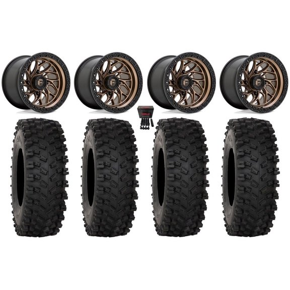 Fuel Runner 15" Wheels Bronze 33" ATX470 Tires Kawasaki Teryx Mule