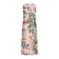 thumbnail image 4 of FcBaudy Robe Sans Manches à Col Rond, Robes d'Été pour Femmes, Robes Sans Manches Imprimées avec Poches pour Femmes, 4 of 5
