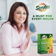 SCRUBIT Steel Wool Soap Pads Heavy Duty Scrubbing Pads for Pots, Pans & Kitchenware, 18-Pack