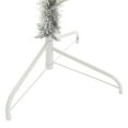 thumbnail image 5 of vidaXL Artificial Half Christmas Tree with Stand Silver 210 cm PET, 5 of 5