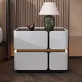 thumbnail image 3 of Mesitas De noche italianas De lujo, estética Simple, diseño europeo, luz De noche, organizadores estéticos, mesa De Chevet, muebles para el hogar, 3 of 3