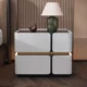 thumbnail image 3 of Mesitas De noche italianas De lujo, estética Simple, diseño europeo, luz De noche, organizadores estéticos, mesa De Chevet, muebles para el hogar, 3 of 3