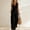 Black, variant on Women's 2 Piece Solid Color V-Neck Sleeveless Button Vest Cardigan & Side Pocket Wide Leg Pants Set Spring/Summer Outfit Sky Blue,M