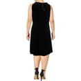 thumbnail image 4 of American Living Womens Velvet Cocktail Dress, Black, 12, 4 of 4
