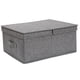 thumbnail image 1 of Estructura resistente para almacenar mantas, libros y juguetes debajo de la cama, tela gris transpirable, plegable y apilable para un almacenamiento compacto, ideal para uso en el hogar y la oficina,, 1 of 6