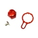 thumbnail image 5 of Carrete Baitcasting, placa de bloqueo, tuerca de manivela, piezas de repuesto, accesorios de aparejos, reparación DIY, mango de aleación de aluminio, Derecho rojo, 5 of 8
