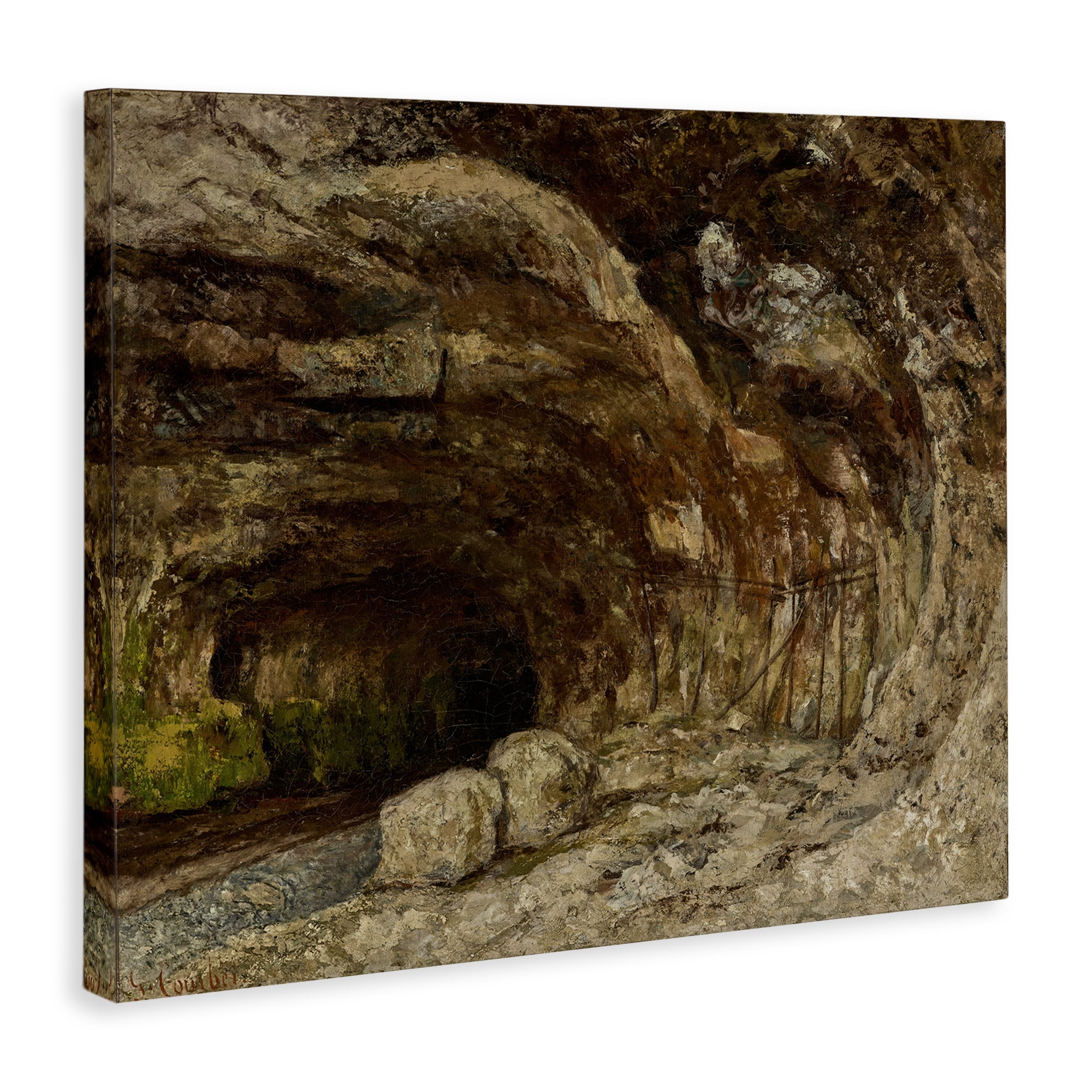 Stupell Industries Classical Grotto of Sarrazine Landscape & Nature Painting Wrapped Canvas Art Print Wall Art, 48 x 36