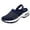 Blue, variant on Slip on Sneaker Open Back Shoes Comfort Walking Shoes Breathable Slippers