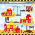 thumbnail image 3 of Construcción de baldosas magnéticas SKTMYY con camión de bomberos y estación, 3 of 7