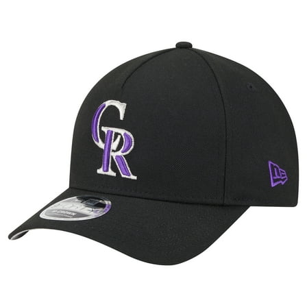 Men's New Era  Black Colorado Rockies 9FORTY M-Crown Adjustable Hat