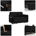 thumbnail image 6 of Aukfa Pull Out Sofa Bed, Modern Velvet Convertible Sleeper Sofa Futon Sofa for Home Office, Black, 6 of 10
