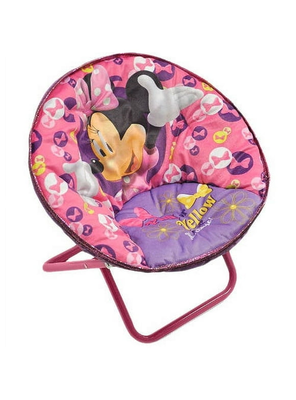 Disney Minnie Mouse Saucer Chair, Available in Multiple Characters