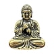 thumbnail image 3 of Pequeña figura de Buda sentado de latón, decoración de escritorio, escultura de mesa, mascota de té en miniatura 26x3cm, 3 of 9