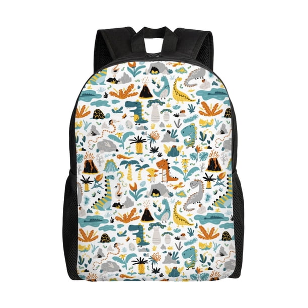 Balery Cartoon Dinosaur Mochila - Mochila Estilosa y Duradera para Laptop de 15 Pulgadas con Tela Oxford Impermeable