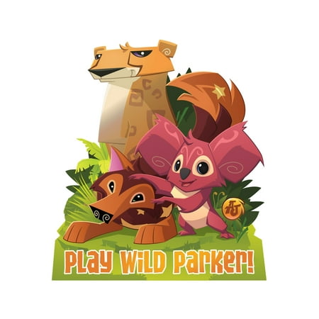 personalized animal jam play wild easy-move canvas decal, purple