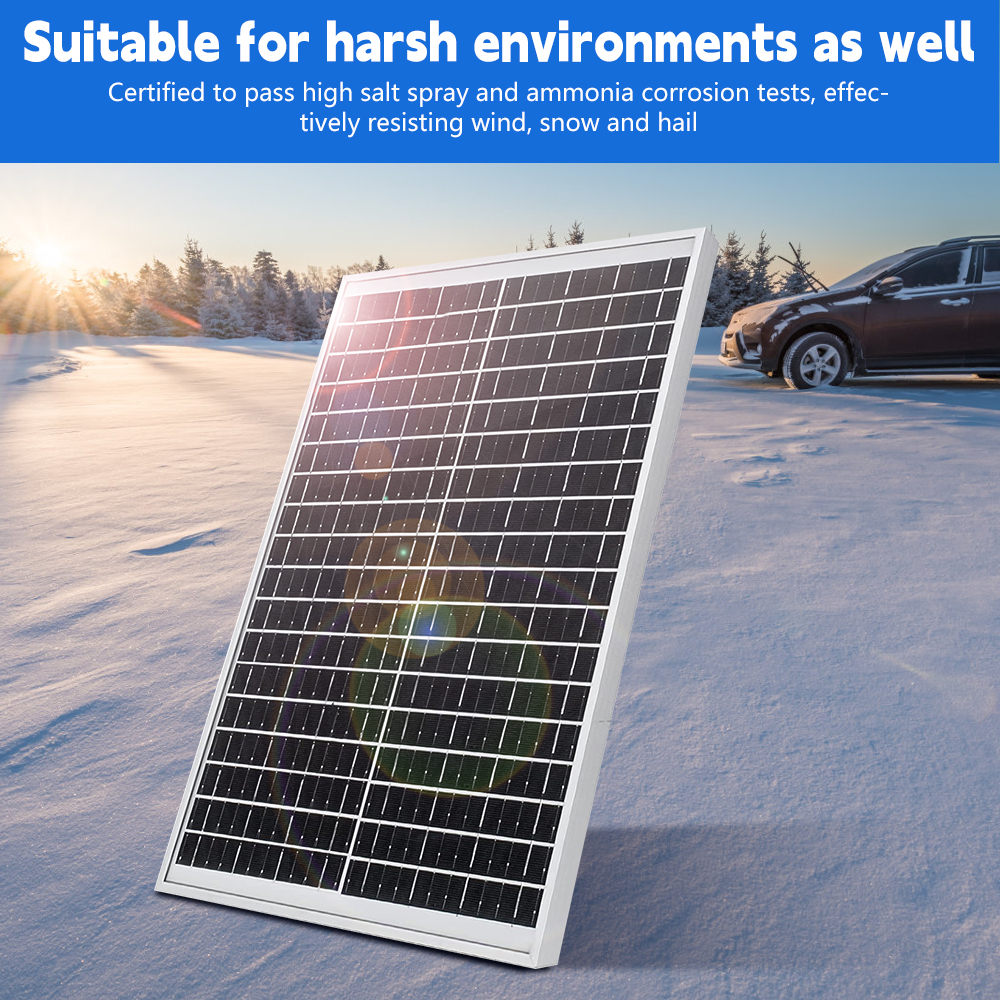 ABLINK Solar Panel 200 Watt 18 Volt, High-Efficiency Monocrystalline PV Module Power Charger for RV Marine Rooftop Farm