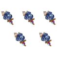 thumbnail image 4 of dianhelloya Nail Art Supplies 5Pcs Nail Rhinestone Shining Stunning Visual Effect Three-dimensional Non-falling DIY High Gloss Dazzling Nail Alloy Ornament Manicure Design Nail Supplies, 4 of 7