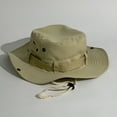 thumbnail image 2 of JDEFEG Bucket Hat with Pocket Mens and Womens Summer Leisure Outdoor Mountaineering Jungle Sun Protection Big Brim Fishermans Hat Sun Hat Hat Teen Hat Polyester Cotton Beige, 2 of 3