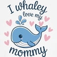 thumbnail image 3 of CafePress - I Love My Mommy Whaley Kids Baseball T Shirt - Kids Cotton Baseball Jersey, 3/4 Sleeve Shirt, 3 of 4