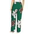 thumbnail image 3 of Balery Gingerbread Snowman Cookies print Women's Pajama Pants,Ultra Lightweight Pjs,Lounge Pant-XX-Large, 3 of 9