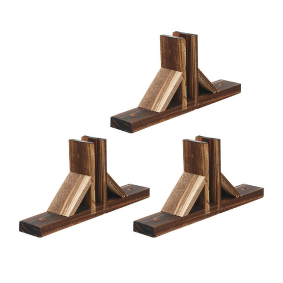 MLINS 3Pcs Wood Fence Base Anti-tipping Garden Fence Support Holder Fence Fixing Supplies