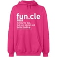 thumbnail image 2 of OXI Hoodie Sweatshirt - Funcle Noun, Basic Casual Hoodie for Men's and Women Fleece Hoodie Long Sleeve - Heliconia 2X-Large, 2 of 3