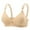 A235 Beige, variant on Wireless T-Shirt Bra for Women with Zigzag Texture Pattern Full Figure Support Bralette Wide Smoothing Back Band and Comfort Straps Versatile Everyday Bra with Decorative Charm