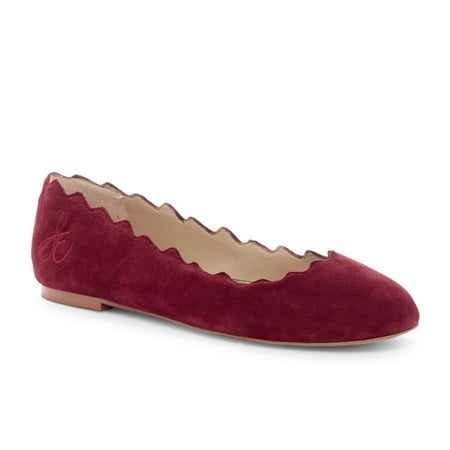- Sam Edelman Women's Francis Scalloped Suede Flats