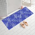 thumbnail image 2 of Pioneer Flower Floral Print Pattern Bathroom Rugs Mat, Non Slip Microfiber Bathroom Rug with Rubber Backing, Soft Mats for Bathroom Floor Tub Shower, 24"x60", 2 of 5